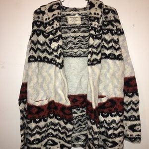 Abercrombie Easy Open-Front Cardigan w/ Hood